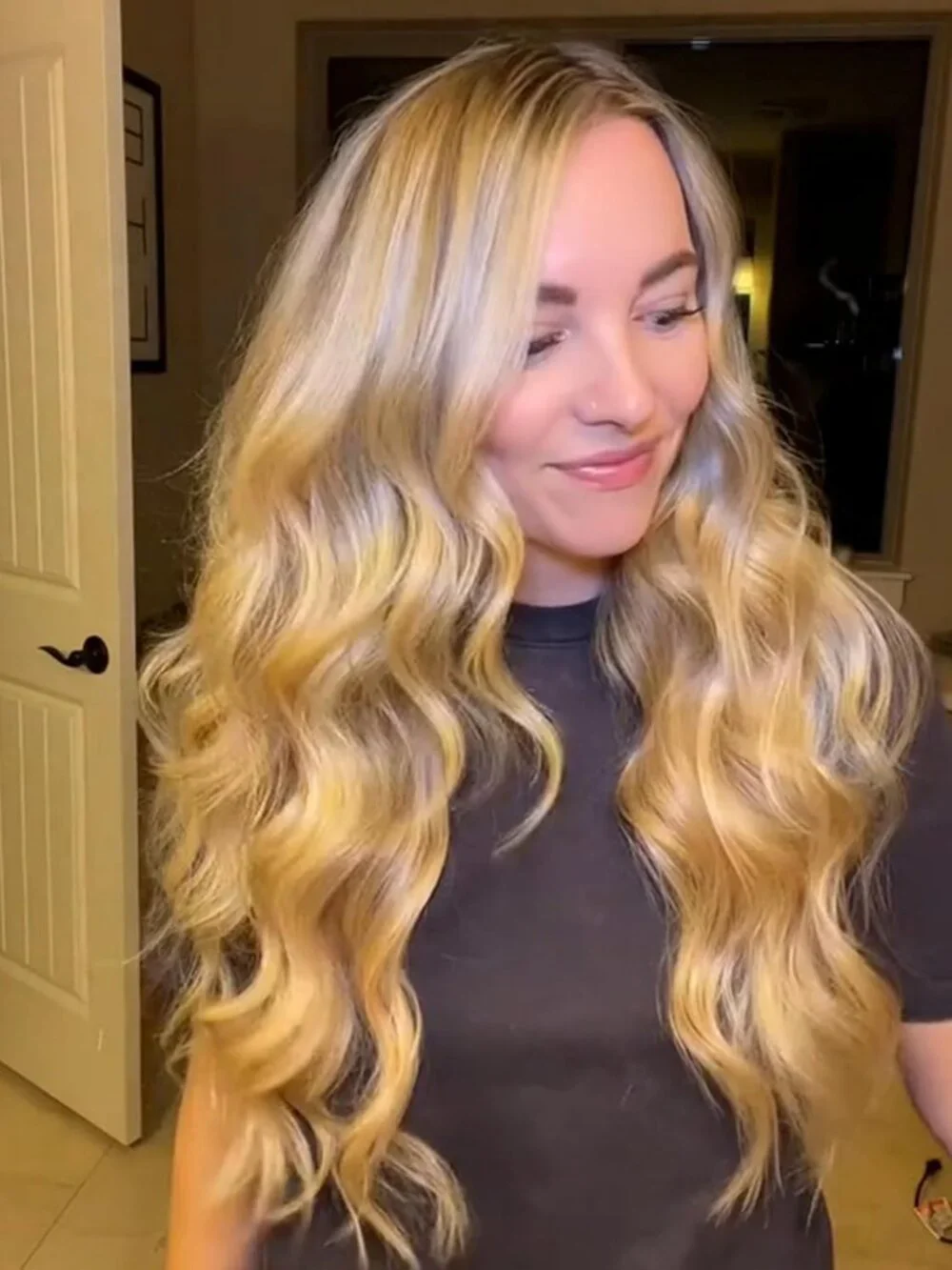 1-Inch Extra Long Hair Curling Iron, Ceramic Tourmaline, Dual Voltage, 450°F